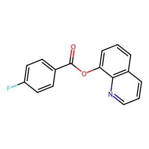 Quinolin-8-yl 4-fluorobenzoate structure