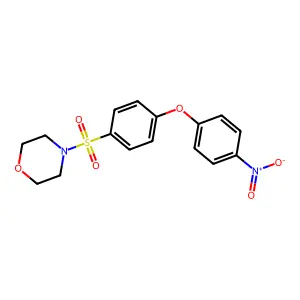 4-{[4-(4-Nitrophenoxy)phenyl]sulfonyl}morpholine structure
