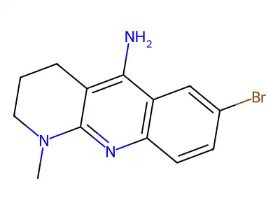 7-bromo-1-methyl-3,4-dihydro-2H-benzo[b][1,8]naphthyridin-5-amine structure