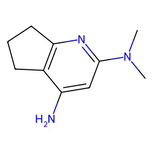 N2,N2-dimethyl-5H,6H,7H-cyclopenta(b)pyridine-2,4-diamine structure
