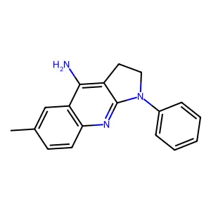 6-Methyl-1-phenyl-2,3-dihydropyrrolo[2,3-b]quinolin-4-amine structure