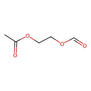 1,2-Ethanediol, 1-acetate 2-formate structure