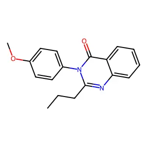 3-(4-Methoxyphenyl)-2-propylquinazolin-4-one structure