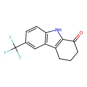 6-(trifluoromethyl)-2,3,4,9-tetrahydro-1H-carbazol-1-one structure