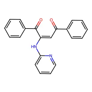1,4-Diphenyl-2-(2-pyridinylamino)-2-butene-1,4-dione structure