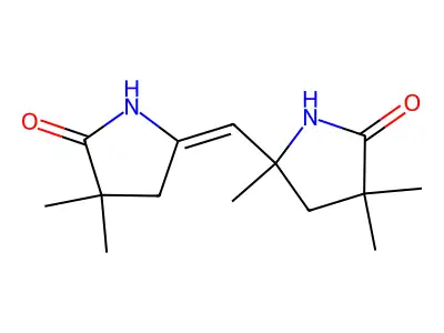 5-[(4,4-dimethyl-5-oxopyrrolidin-2-ylidene)methyl]-3,3,5-tri structure