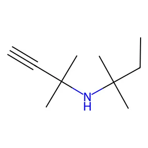 N-tert-Amyl-1,1-dimethylpropargylamine structure