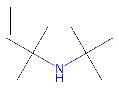 N-tert-Amyl-1,1-dimethylallylamine structure