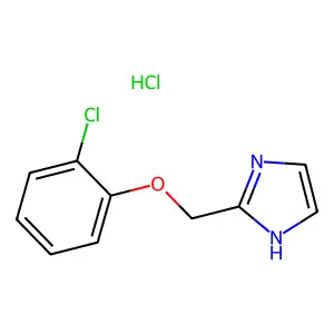 1H-Imidazole, 2-((2-chlorophenoxy)methyl)-, monohydrochloride structure