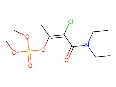 trans-Phosphamidon structure