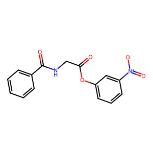 Hippuric acid m-nitrophenyl ester structure