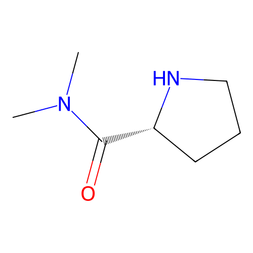 (2R)-N,N-dimethylpyrrolidine-2-carboxamide structure