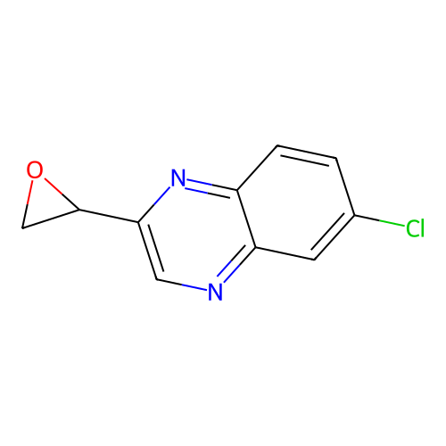 1-[6-Chloro-2-quinoxaline]-1,2-epoxyethane structure