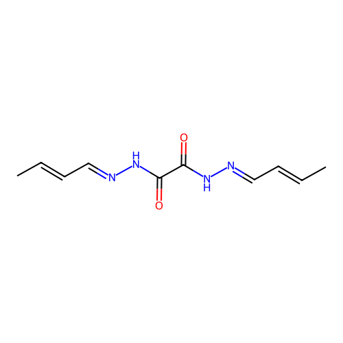 N,N'-bis(but-2-enylideneamino)oxamide structure