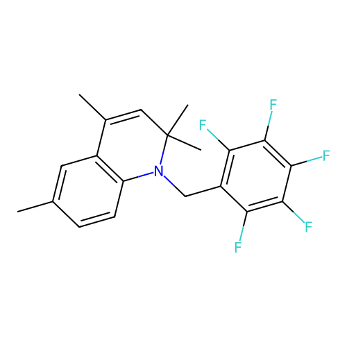 2,2,4,6-Tetramethyl-1-(pentafluorobenzyl)-1,2-dihydroquinoline structure