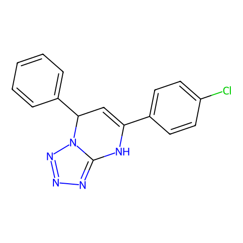 5-(4-Chlorophenyl)-7-phenyl-4,7-dihydrotetrazolo[1,5-a]pyrimidine structure