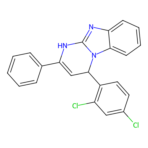 4-(2,4-Dichlorophenyl)-2-phenyl-1,4-dihydropyrimido[1,2-a]benzimidazole structure
