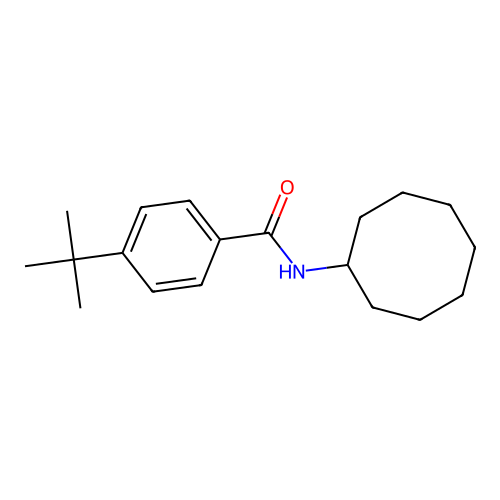 4-叔丁基-N-环辛基苯甲酰胺 structure