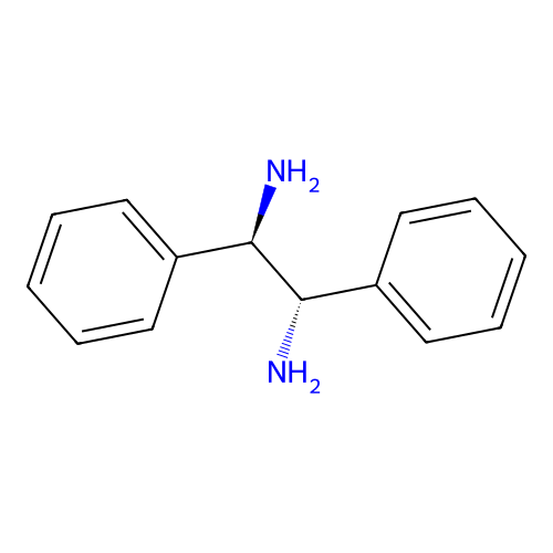 Meso-1,2-Diphenylethylenediamine structure