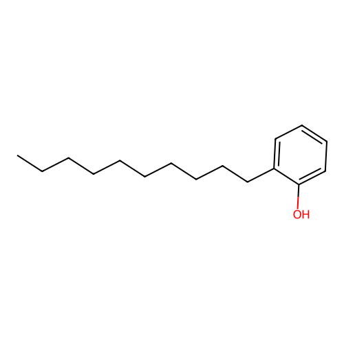 Phenol, decyl- structure