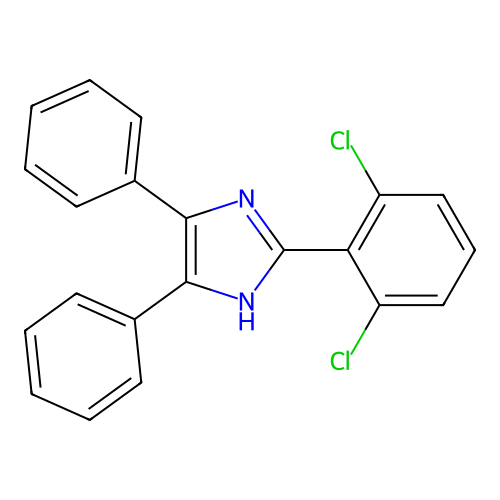 2-(2,6-dichlorophenyl)-4,5-diphenyl-1H-imidazole structure