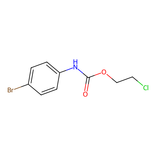 2-Chloroethyl N-(4-bromophenyl)carbamate structure