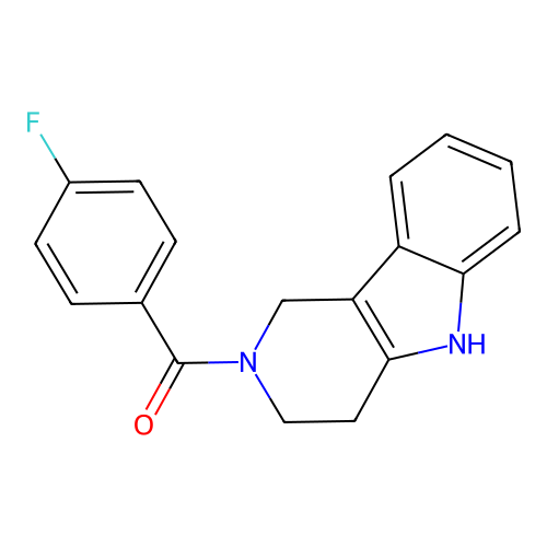 2-(4-Fluorobenzoyl)-2,3,4,5-tetrahydro-1H-pyrido[4,3-b]indole structure