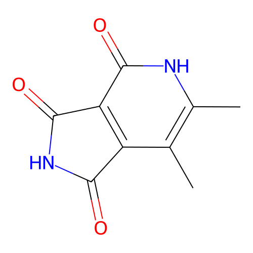 1H-Pyrrolo[3,4-c]pyridine-1,3,4(2H,5H)-trione, 6,7-dimethyl- structure