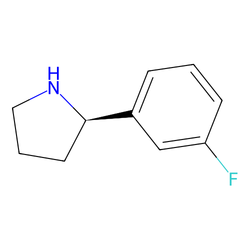 (R)-2-(3-Fluorophenyl)pyrrolidine structure