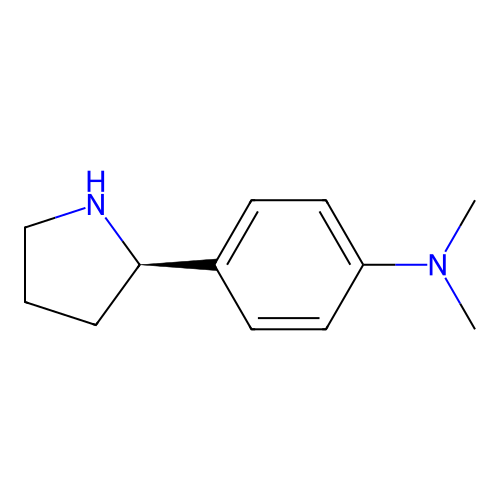 (R)-N,N-Dimethyl-4-(pyrrolidin-2-yl)aniline structure