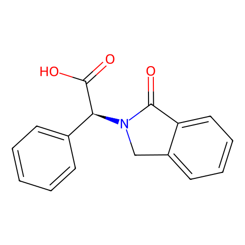 (S)-2-(1-Oxoisoindolin-2-yl)-2-phenylacetic acid structure