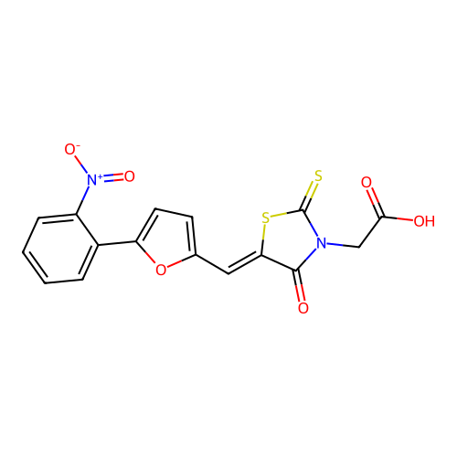 Rhodanine analogue structure