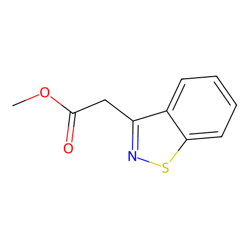 1,2-Benzisothiazole-3-acetic acid, methyl ester structure