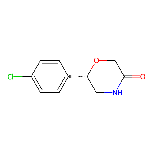 (S)-6-(4-Chlorophenyl)morpholin-3-one structure