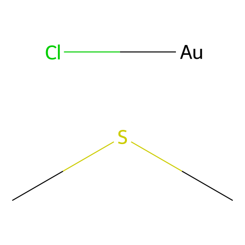 二甲硫醚氯化亞金 structure