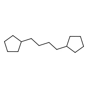 Butane, 1,4-dicyclopentyl- structure