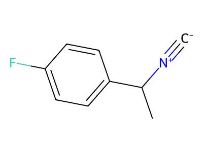 1-Fluoro-4-(1-isocyanoethyl)benzene structure