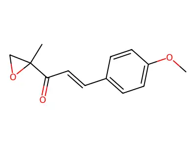 3-(4-Methoxyphenyl)-1-(2-methyloxiran-2-yl)prop-2-en-1-one structure