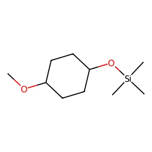 Silane, [(4-methoxycyclohexyl)oxy]trimethyl- structure