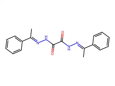 N,N'-双(1-苯基亚乙基氨基)草酰胺 structure