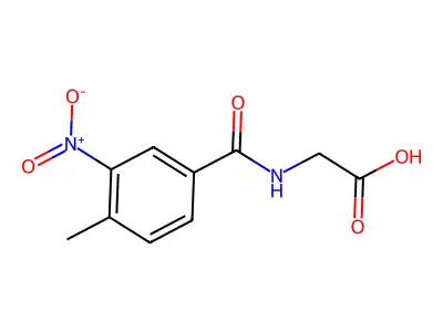 2-[(4-Methyl-3-nitrophenyl)formamido]acetic acid structure