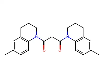 1,3-Bis(6-methyl-3,4-dihydroquinolin-1(2H)-yl)propane-1,3-dione structure