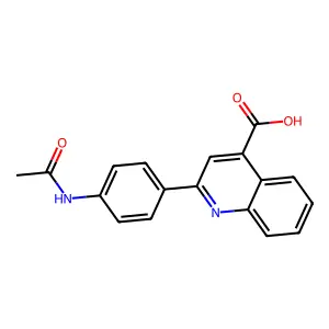 2-[4-(Acetylamino)phenyl]quinoline-4-carboxylic acid structure
