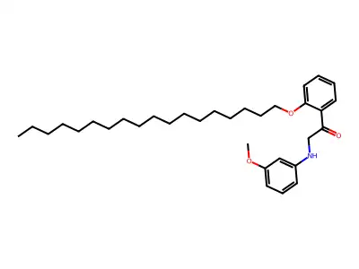 2-[(3-Methoxyphenyl)amino]-1-[2-(octadecyloxy)phenyl]ethanone structure