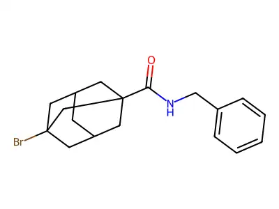 N-benzyl-3-bromoadamantane-1-carboxamide structure