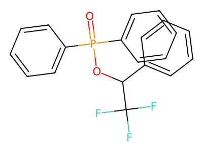 (1-Diphenylphosphoryloxy-2,2,2-trifluoroethyl)benzene structure