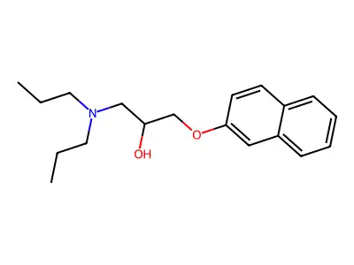 1-Dipropylamino-3-(naphthalen-2-yloxy)-propan-2-ol structure