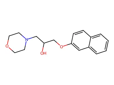 1-Morpholin-4-yl-3-(2-naphthyloxy)propan-2-ol structure