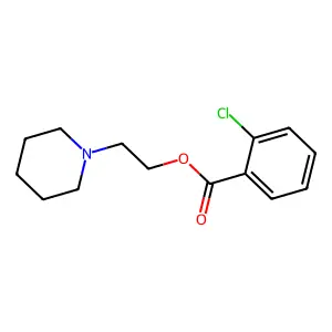 2-Piperidinoethyl o-chlorobenzoate structure