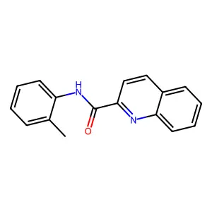 N-(2-methylphenyl)quinoline-2-carboxamide structure